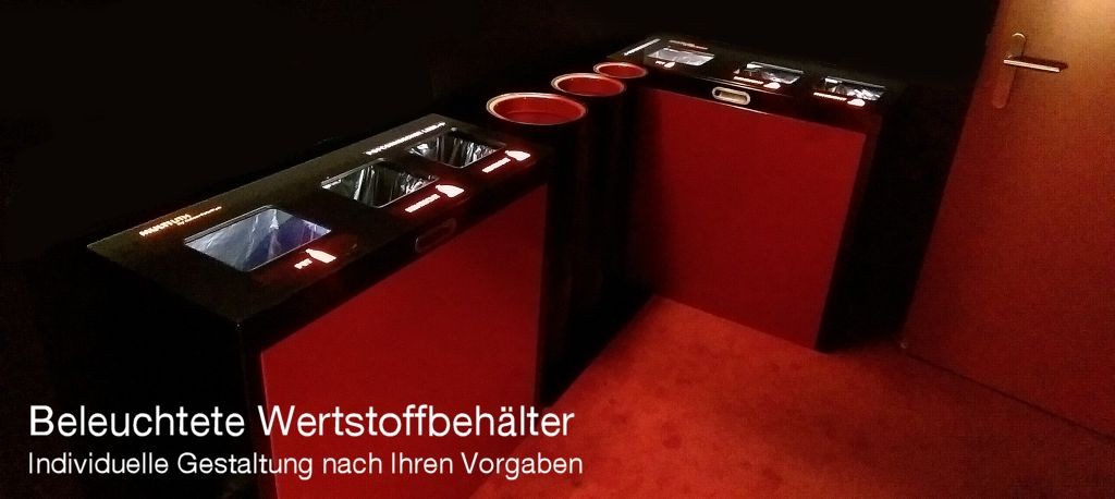 LED Wertstoffbehälter Cinema