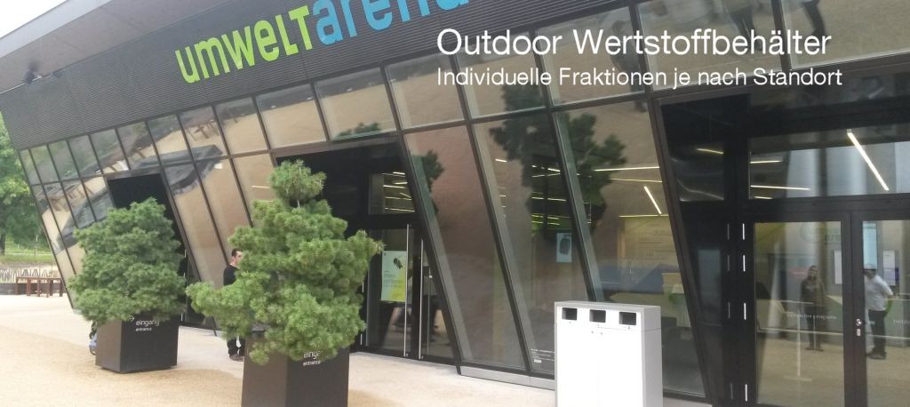 LED Wertstoffbehälter Outdoor, recycle bin, trash, Cans