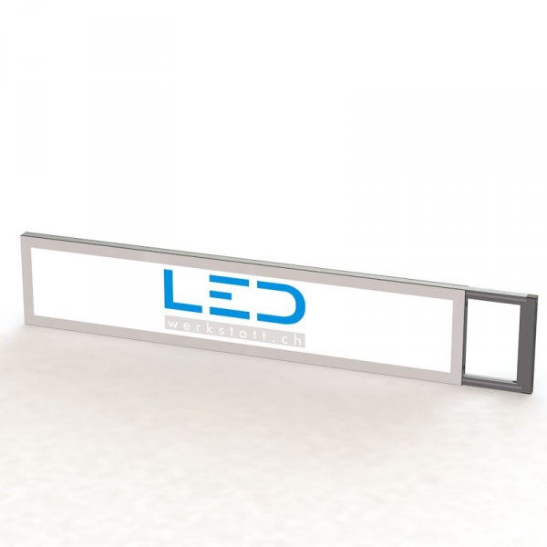 Leuchtreklame SlimMount Leuchtreklame SlimMount, Stechschild 25 x 150 cm, Panneaux Publicitaires