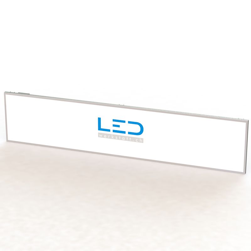 Leuchttafel 100x500cm RAL9003 LED Leuchtreklame LED Leuchtwerbung