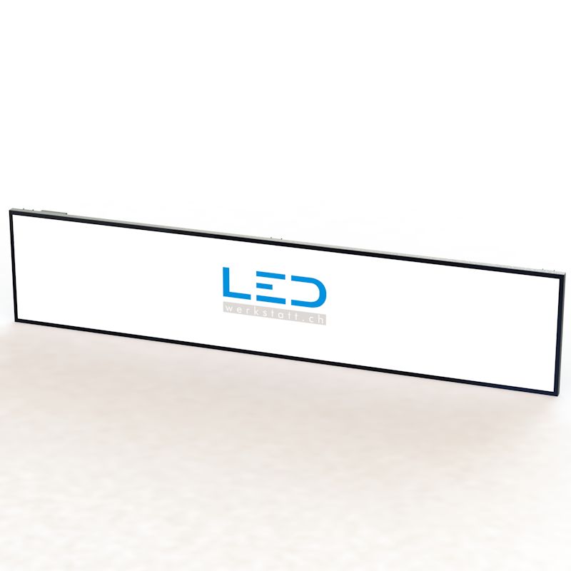 Leuchttafel 100x500cm RAL9005, Panneaux Publicitaires, insegne pubblicitarie, Advertising signs