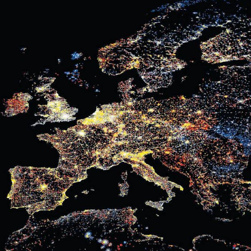 Lichtverschmutzung Europa