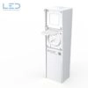 ESocket 350-H Bodensäule DS-2xT13 IP55, Stromsäule, Elektrosäule, Swiss Made, Hager Robusto NAP, E-Nr 127932152, EAN-Nr 7611919507424
