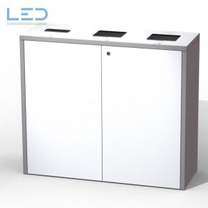 Comodo 3 Recyclingstation, Recycling Station, Recyclingstationen PET, recycling supplies, Recycling Stationen Comodo, Innen, Recyclingstation Drinnen, Recyclingstation Büro, Recyclingstation Office, Abfallbehälter, Helvetiabin, Abfallhai, Trasch, Recycle, Garbage, Recycling Bin