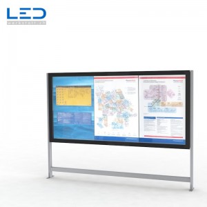 LED Leuchtkasten 3xA0 für Gemeindeinformationen oder Fahrpläne und Karten, Fahrgastinformation, Vitrine, Infokasten, Schaukasten