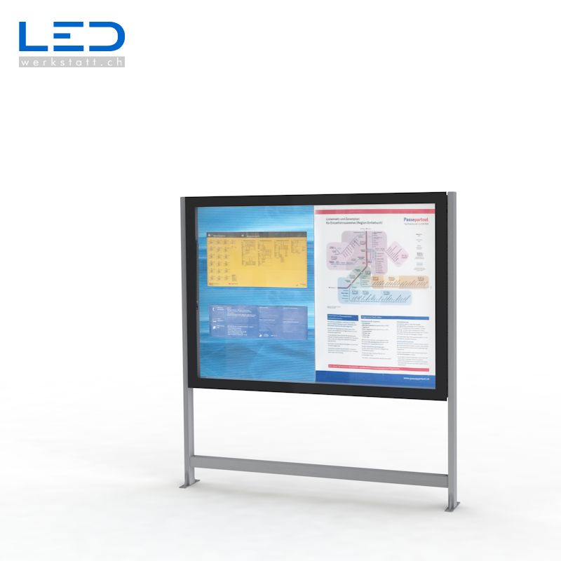 LED Schaukasten 2xA0 LED Infokasten 2xA0, Infokasten, Fahrgastinformation, Gemeindeinformation