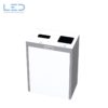Recyclingstation, Wertstoffbehälter Multilith 2.0 Kehricht und PET, Wertstofftrenner, recycle bin, trash, Cans