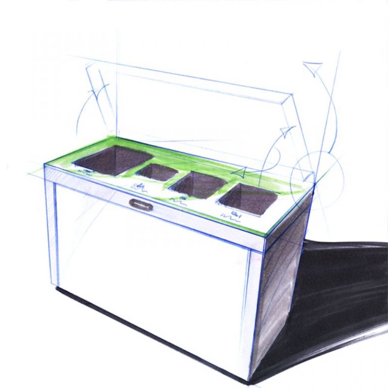 wertstoffsammler, 3fach, Recycling Bins, Recyclingstation Design, Wertstoffbehälter, Waste Bin, Abfalltrenner, Abfallbehälter, Recycling Station, Swiss Made, Innenraum, Entsorgung , Büro, Office, Multilith