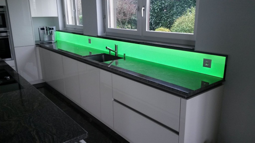 Küchenrückwand LED RGB, Leuchtpanel