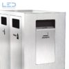 Recyclingstation W2, Recycling Station, Abfalltrennbehälter, Abfallbehälter, Robidog, Abfallhai, landscape furniture