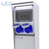 Campingsäule, Stromtankstelle, Steckdosensäule Marina, Energiesäule, Stromsäule aus Edelstahl mit CEE16 Steckdosen IP67, prises de Courant camping, socket camping
