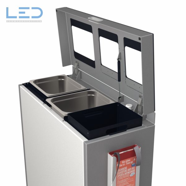 Recyclingstation, Multilith 3.0, Wertstoffbehälter, Abfalltrenner, Recycling Bins, 3 fach