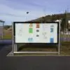 Leuchtkasten mit LED Hinterleuchtung für Gemeinde-Informationen, Karten, Farpläne und Mehr. Durch LED Hinterleuchtung werden Infos sichtbar.