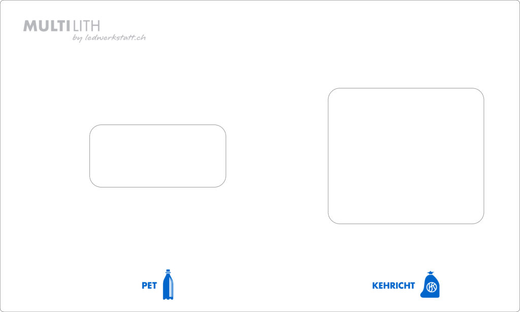 ESG Glas, Abdeckung zu Multilith 2.0, PET, Abfall, Recyclingstation