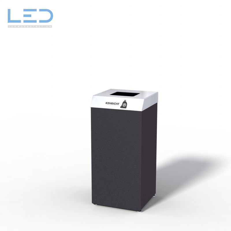 Recyclingstation CC-Bin, Wertstoffbehälter, Büro, Office, Black, Schwarz, Abfallbehälter, PET, Abfall, Alu