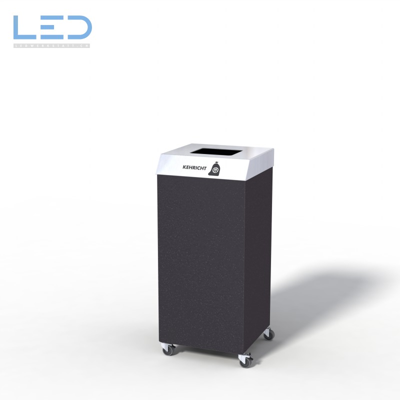 Recyclingstation CC-Bin, Wertstoffbehälter, Büro, Office, Black, Schwarz, Abfallbehälter, PET, Abfall, Alu