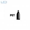 PET Symbol, Signet Beschriftung Recyclingstation