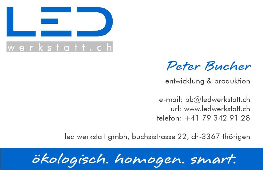 Peter Bucher Entwicklung und Produktion bei LED Werkstatt GmbH
