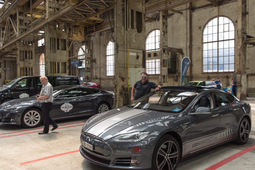 Wave Trophy 2018 Start in Winterthur, Elektro Rally, E-Mobility, Ladesäule, Ladestation