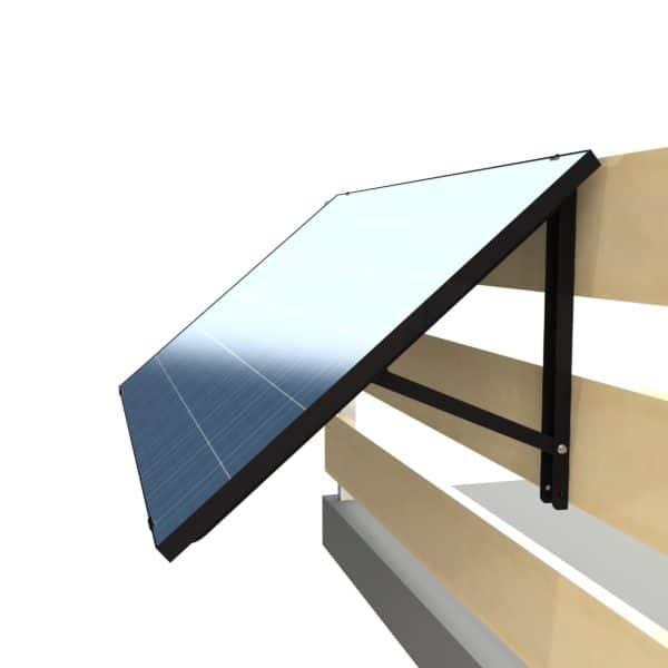 Balkon PV-Modul 300 Watt mit Wechselrichter, Solaranlage für Mieter, Solarmodul Plug and Play