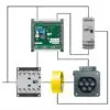 Applikationsbeispiel: Ladepunkt mit Fahrzeug-Ladestecker Darstellung Aufbau einer Wallbox mit einem Fahrzeug-Ladestecker Ladepunkt mit Fahrzeug-Ladestecker Mit EV Charge Control Basic setzen Sie einfache Ladestationen, sogenannte Wallboxen im Heimbereich, ohne großen Zusatzsaufwand um. Die Freigabe erfolgt beispielsweise über einen Schlüsselschalter Für das Schütz als Schaltelement wird keine zusätzliche Ansteuerung benötigt