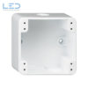 AP-Gehäuse ROB 1×1 weiss 86×86×48mm Hager Robusto 1×1, 3×M20, Elektromaterial, E-Nr 284077003, EAN-Nr 7611795469816