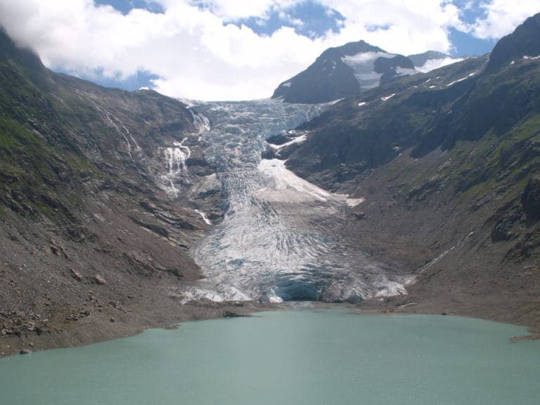 Triftgletscher, Trift Stausee, Wasserkraftwerk