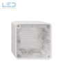 NAP-Gehäuseunterteil NEVO 1×1 mit Dichtung 3×M20 87×87x52mm weiss, E-Nr 284012000, EAN-Nr 7613175334523, Feller Elektromaterial