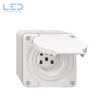 NAP-Steckdose NEVO T25 weiss, E-Nr 646011000, EAN-Nr 7613175332987, Feller Nevo, Elektromaterial, Swissmade
