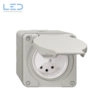 NAP-Steckdose NEVO 2×T13 lichtgrau, E-Nr 644021040, EAN-Nr 7613175336107