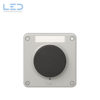 Sonnerie-Drucktaster NEVO lichtgrau, Namensschild, 16A 230 VAC, Steckklemmen, E-Nr 366113040, EAN-Nr 7613175356792, Elektromaterial Feller