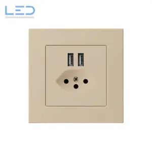 Hager Kallysto Pro T13+USB, UP Ladesteckdose Beige, E-Nr 960930418, EAN-Nr 7611919486156, Hager Nr WH57820307C, Swiss Made, Elektromaterial