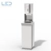 Hygienesäule H-Serie, Hygienekonzept für Detailhandel, Einzelhandel, Falzpapierspender, Desinfektionsspender, Schutzkonzept Corona, COVID-19