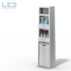 Hygienestation I-Serie, All in One Hygienekonzept Einzelhandel, Desinfektion, Schutzmaterial, Self Service Hygienedisplay Corona, COVID19