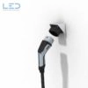 Wandhalter Typ 2, Steckerparkplatz Wandmontage, Ladekabel sicher aufbewahren, Wandmontage, E-Mobility Typ 2 Stecker Halterung