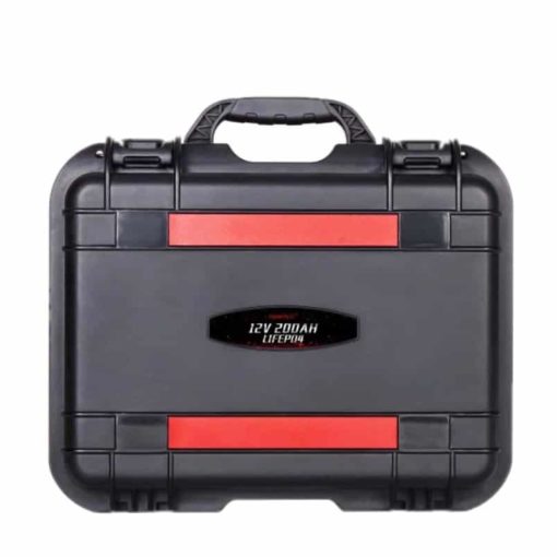 Kofferbatterie 12V mit Lifepo4 Lithium Batterie 150 Ah oder 200 Ah in wasserdichtem ABS Koffer für den mobilen Einsatz im Aussenraum