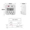 Zeitschaltuhr 12V / 16A  mit 7 Tage Programm (Wochenprogramm) und integrierter wiederaufladbarer Batterie zur Sicherung der Programme bei Stromunterbruch.