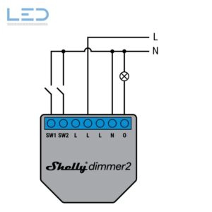Shelly Dimmer 2 Dimmen von Lasten bis 200 W, phasenan- oder abschnitt konfigurierbar