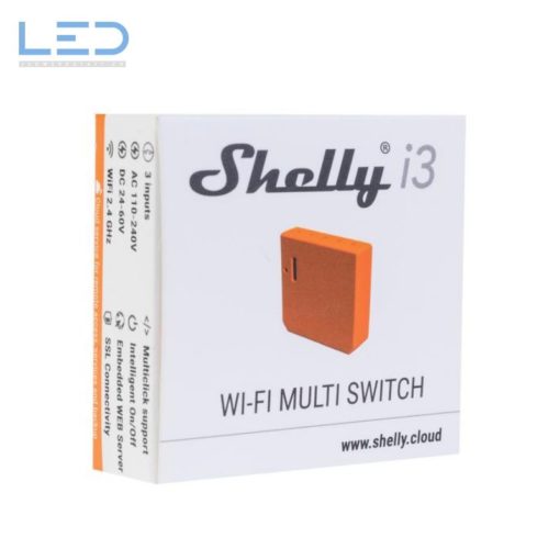 Shelly i3 WLAN-Tasterschnittstelle 3-fach, WIFI SWITCH, IO-Kontaktschnittstelle, WiFi Taster- und Schalterschnittstelle, 230V oder 24-60V DC