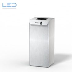 Slider Abfall Recyclingbehälter 110 Liter, Bedienung auf der Rückseite mittels Schubladenauszug aus Edelstahl 1.4301, Swiss Made