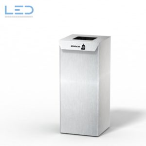 Slider Recyclingbehälter, Wertstoffbehälter aus Edelstahl 1.4301 für Private und KMU's, Design Abfallbehälter, Recycling Box ,110l Fraktion