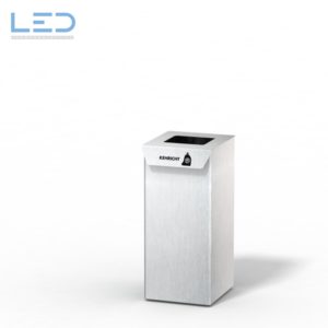 Slider 60l Abfallbehälter, Wertstoffbehälter aus Edelstahl 1.4301 für Private und KMU's, Design Recyclingbehälter, Recycling Box Swiss Made