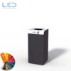 Abfallbehälter Kehricht, Recyclingstation C1-Bin, Design Abfallbehälter, Wertstoffbehälter, Waste Bin, Abfalltrenner, 110l, Edelstahl, Schwarz, DB703, Recycling Station, Büro, Innen, Drinnen, Innenraum, Entsorgung, Robidog, Abfallhai, Helvetiabin, Abfalleimer,