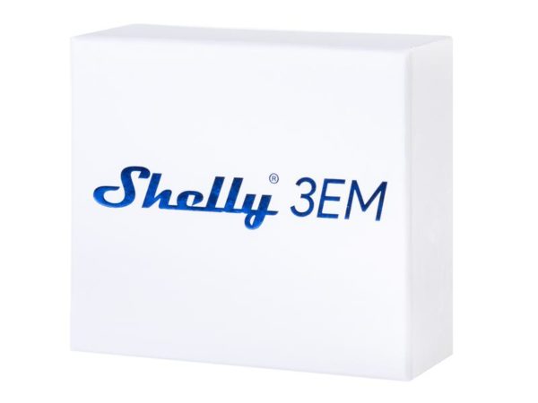 Shelly 3EM, Shelly WLAN-Schaltaktor WiFi-Switch mit 120 A Leistungsmessung, Steuerbar über Smartphone-App, PC oder Schalteingang