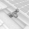 K2 CrossHook Dachhaken aus Aluminium, passend zum K2 Solar Montagesystem für die Montage auf Ziegeldächern. Haken auf den Sparren schrauben