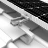 K2 CrossHook Dachhaken aus Aluminium, passend zum K2 Solar Montagesystem für die Montage auf Ziegeldächern. Haken auf den Sparren schrauben