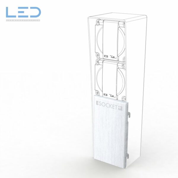 ESOCKET 350 F/H Frontblech aus geschliffenem Edelstahl, Ersatzteil oder für die Umrüstung ESOCKET 350 F/H Frontblech aus geschliffenem Edelstahl, Ersatzteil oder für die Umrüstung