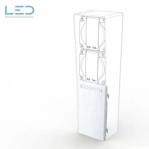 ESOCKET 350 F/H Frontblech aus geschliffenem Edelstahl, Ersatzteil oder für die Umrüstung
