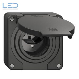 UP-Steckdose NEVO SNAPFIX® 1×T13 10A 250V 87×87×34mm IP55 sz EAN-Nr 7613175578477 Elektromaterial