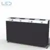 C4-Bin XXL WB-16104-1003 Abfalltrennsystem für PET, Kehricht, Alu, Kunststoff, Waste Management für Ihr Office, Barrierefrei und Brandschutz